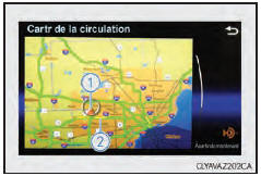 Carte des informations sur la circulation