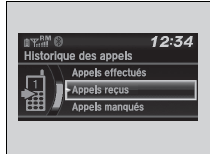 Pour faire un appel en utilisant l'historique des appels