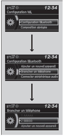 Pour changer le téléphone présentement jumelé