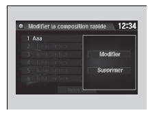 Pour modifier une composition abrégée