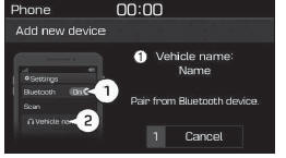 Appairage du premier appareil Bluetooth