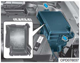 Panneau de fusibles du compartiment moteur