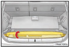 Rangement du couvre-bagages