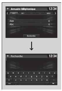 Pour faire un appel à partir du répertoire téléphonique importé