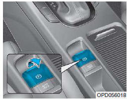 Activation du frein de stationnement