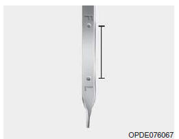 Vérification du niveau d'huile moteur